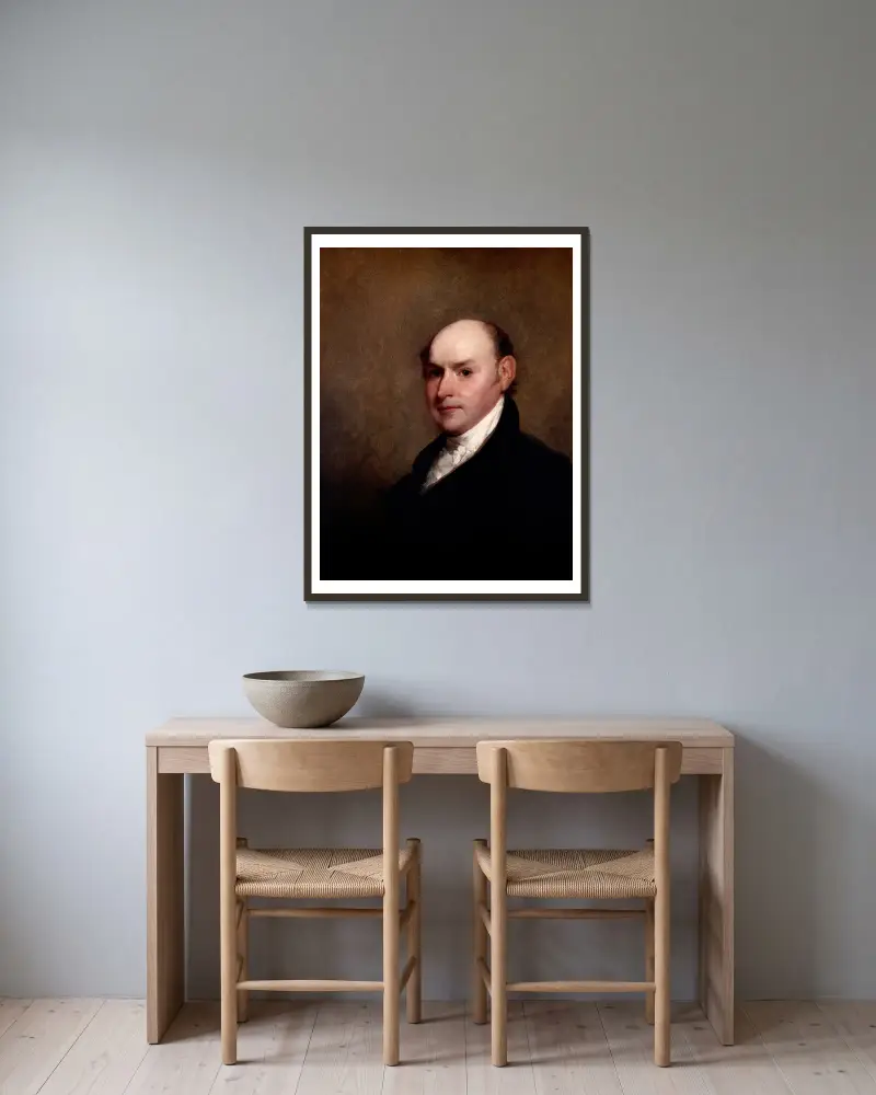 John Quincy Adams, Gilbert Stuart v rámu na stěně