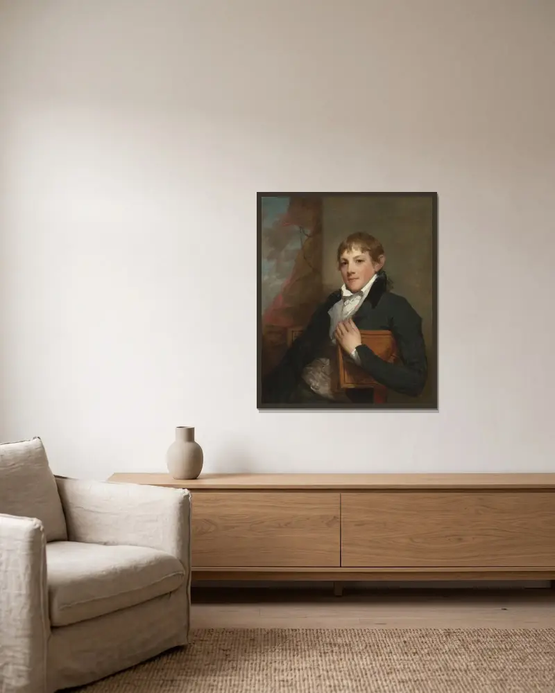 John Randolph av Gilbert Stuart inramad på en vägg