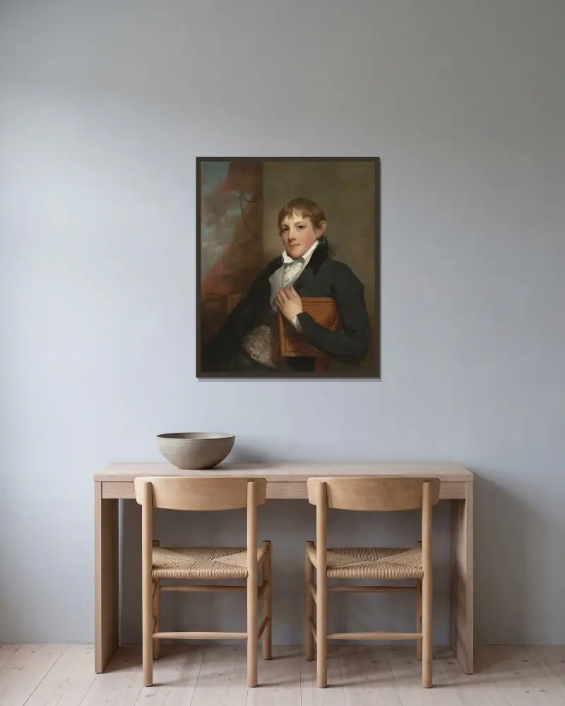 John Randolph av Gilbert Stuart inramad på en vägg