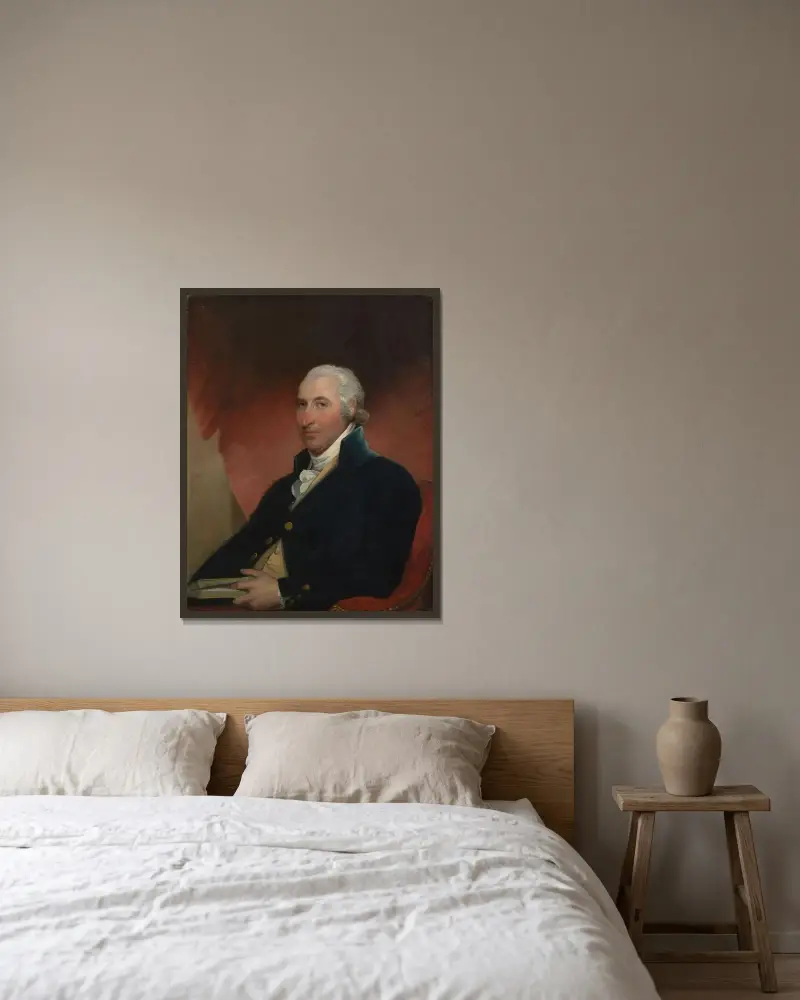 John Shaw av Gilbert Stuart inramad på en vägg