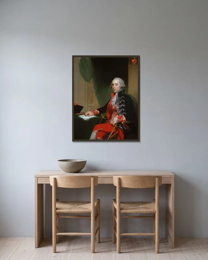 Josef de Jaudenes y Nebot von Gilbert Stuart gerahmt an einer Wand