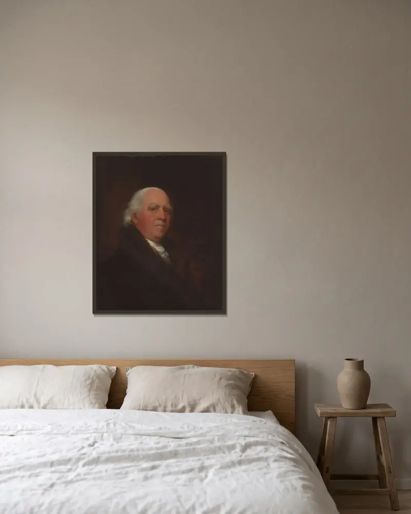 Judge Stephen Jones av Gilbert Stuart inramad på en vägg