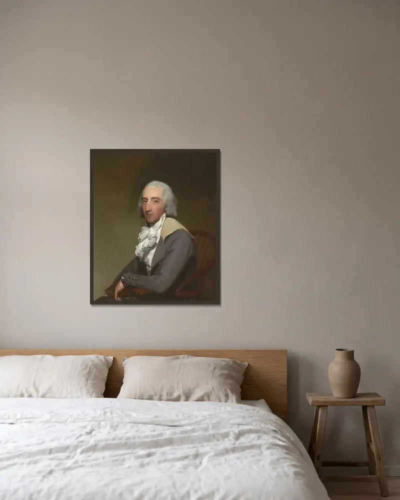 Lawrence Reid Yates av Gilbert Stuart inramad på en vägg