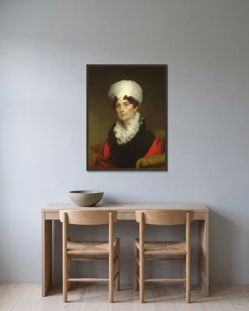 Mrs. Andrew Sigourney von Gilbert Stuart gerahmt an einer Wand
