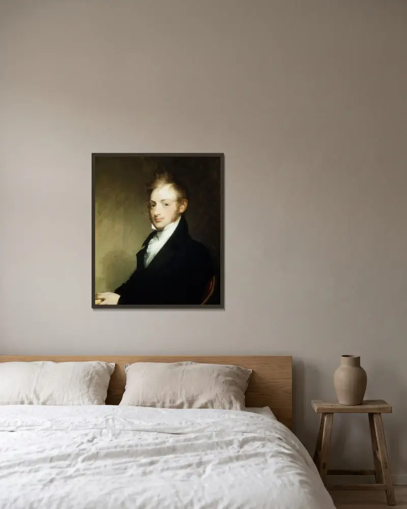 Portrait of Alexander Townsend av Gilbert Stuart inramad på en vägg