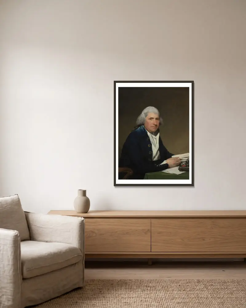 Richard Yates von Gilbert Stuart gerahmt an einer Wand