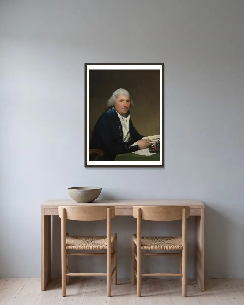 Richard Yates von Gilbert Stuart gerahmt an einer Wand