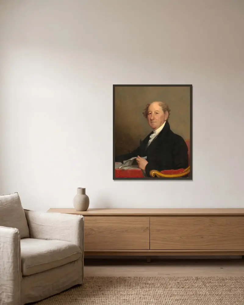 Rufus King von Gilbert Stuart gerahmt an einer Wand