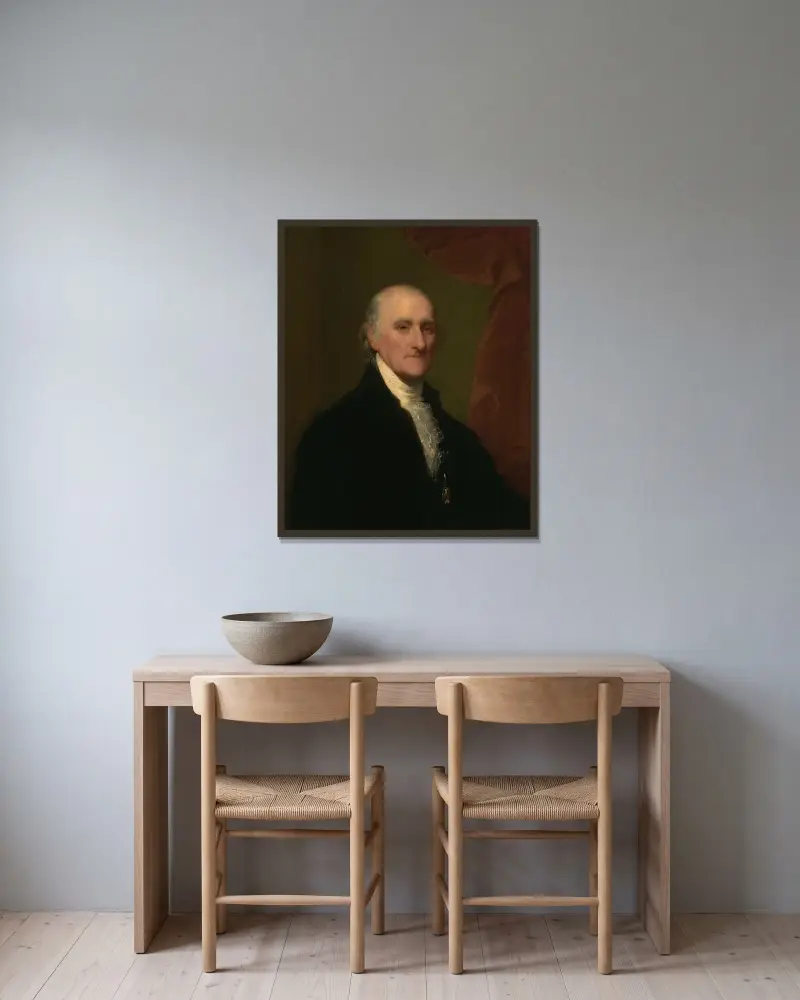 Samuel Miles av Gilbert Stuart inramad på en vägg
