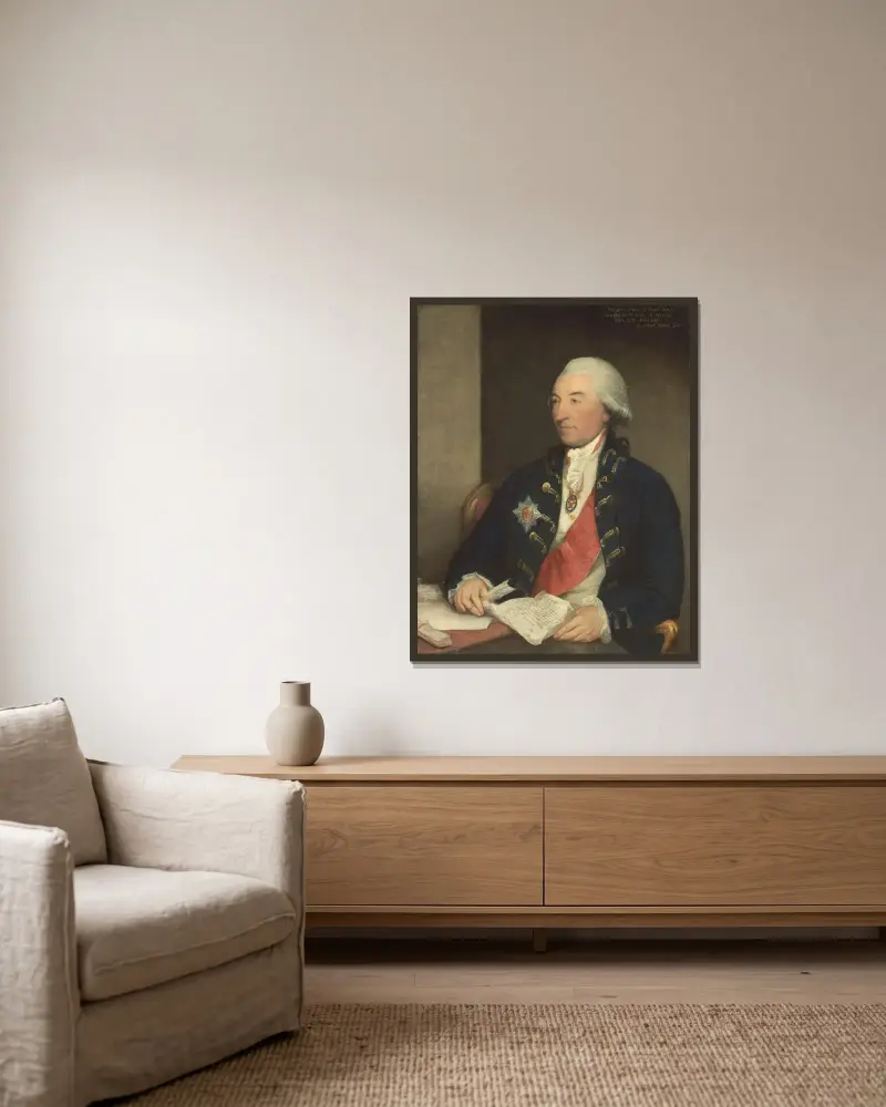 Sir John Dick von Gilbert Stuart gerahmt an einer Wand
