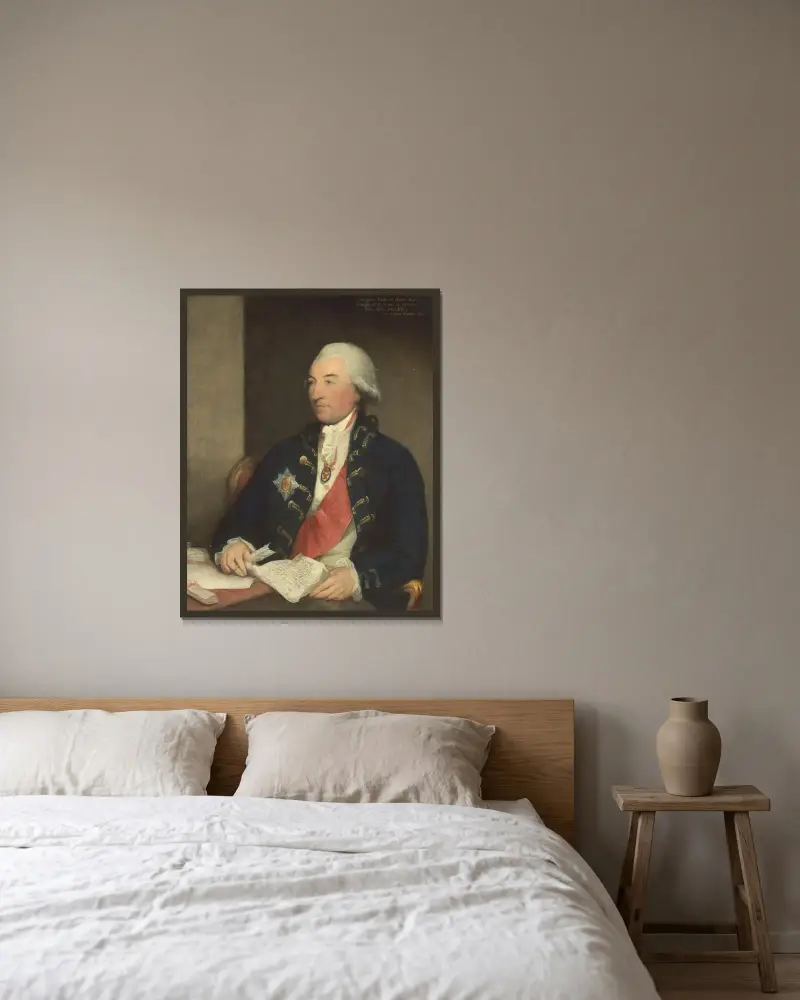 Sir John Dick von Gilbert Stuart gerahmt an einer Wand