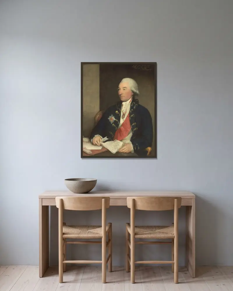 Sir John Dick von Gilbert Stuart gerahmt an einer Wand