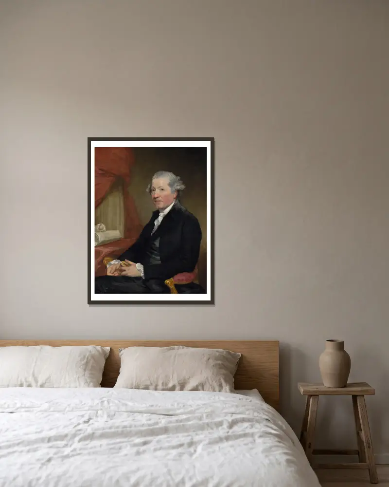 Sir Joshua Reynolds von Gilbert Stuart gerahmt an einer Wand