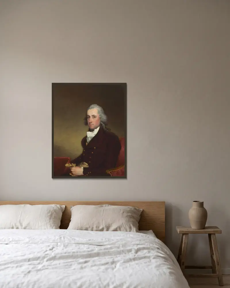 Stephen Van Rensselaer III av Gilbert Stuart inramad på en vägg