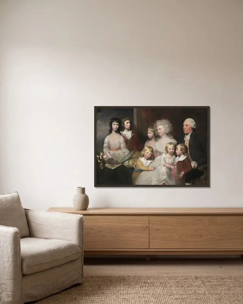 Rodina Toddových, Gilbert Stuart v rámu na stěně