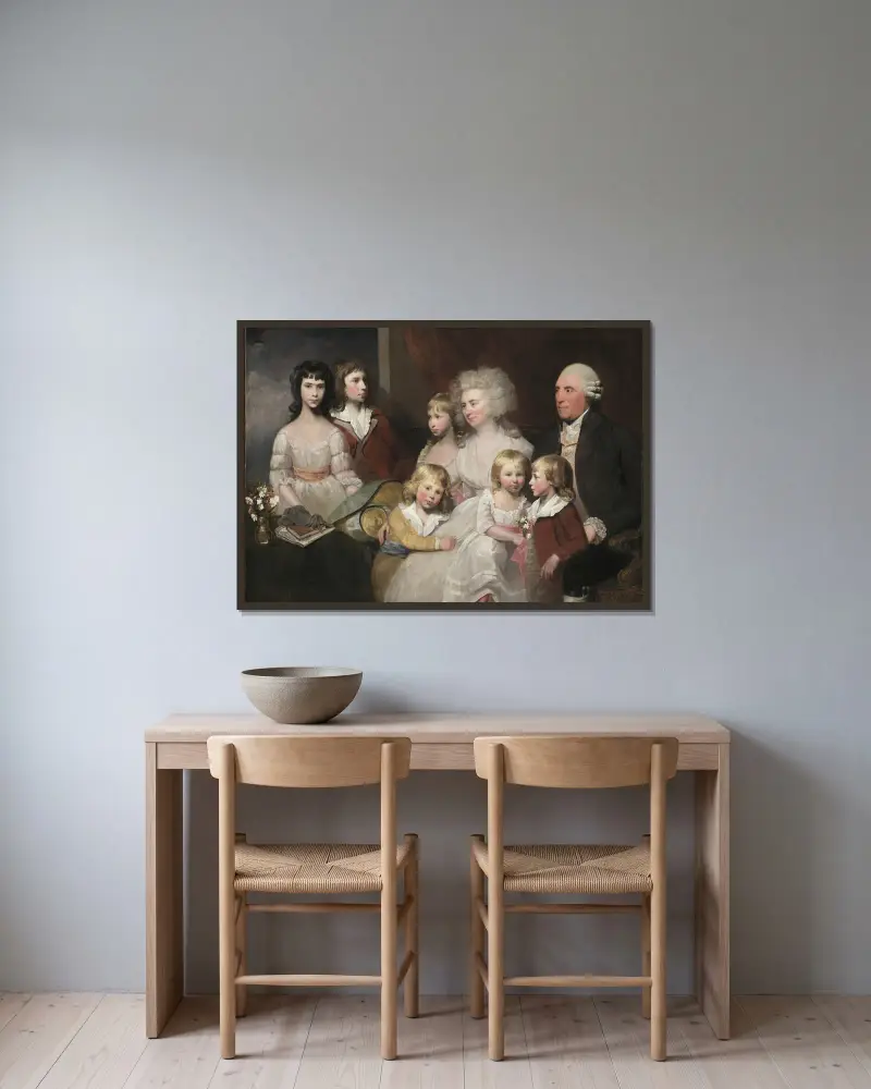 Rodina Toddových, Gilbert Stuart v rámu na stěně