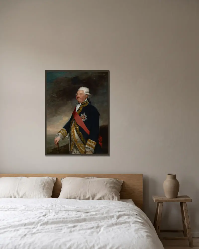 Wiceadmirał Edward Hughes, Gilbert Stuart w ramie na ścianie