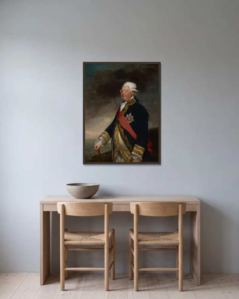 Wiceadmirał Edward Hughes, Gilbert Stuart w ramie na ścianie