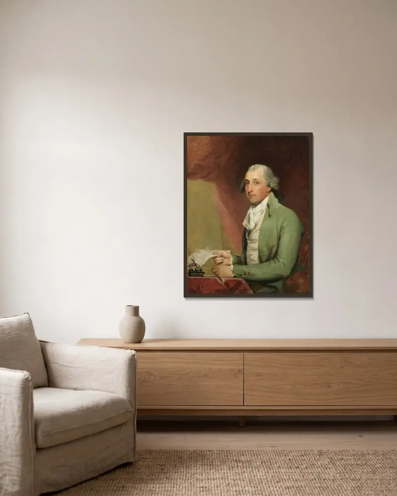 William Bayard av Gilbert Stuart inramad på en vägg