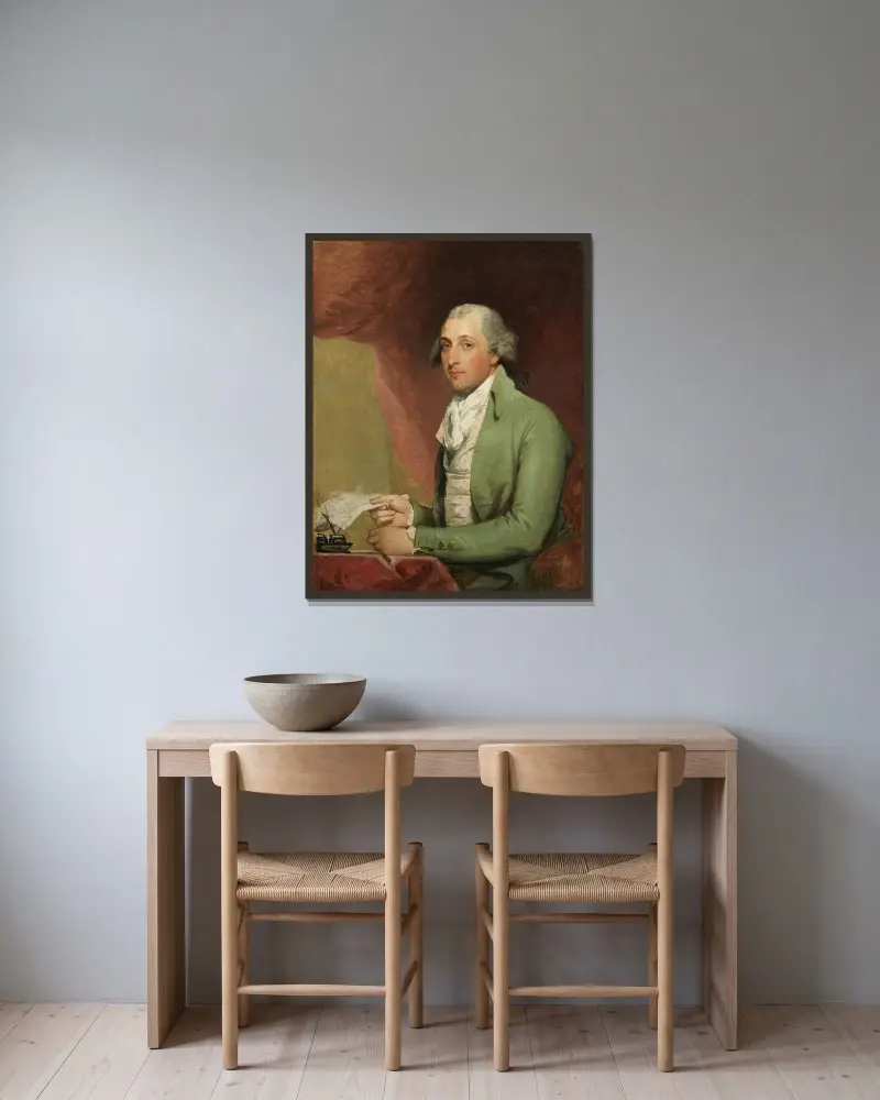 William Bayard av Gilbert Stuart inramad på en vägg