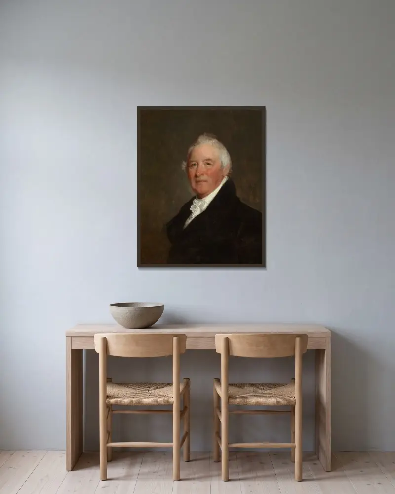 William Hull av Gilbert Stuart inramad på en vägg