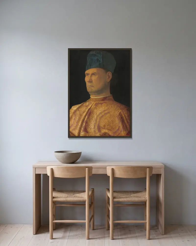 Giovanni Emo, Giovanni Bellini v rámu na stěně
