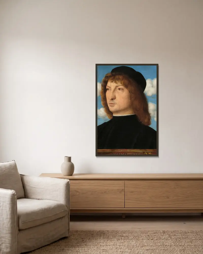Portret weneckiego szlachcica, Giovanni Bellini w ramie na ścianie