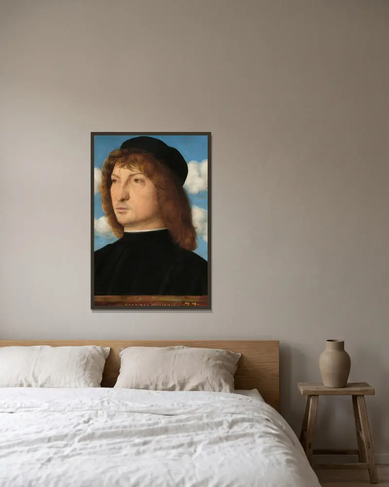 Portret weneckiego szlachcica, Giovanni Bellini w ramie na ścianie