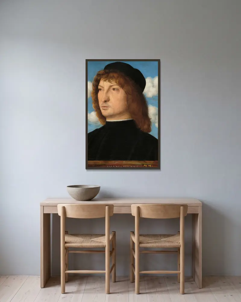 Portret weneckiego szlachcica, Giovanni Bellini w ramie na ścianie