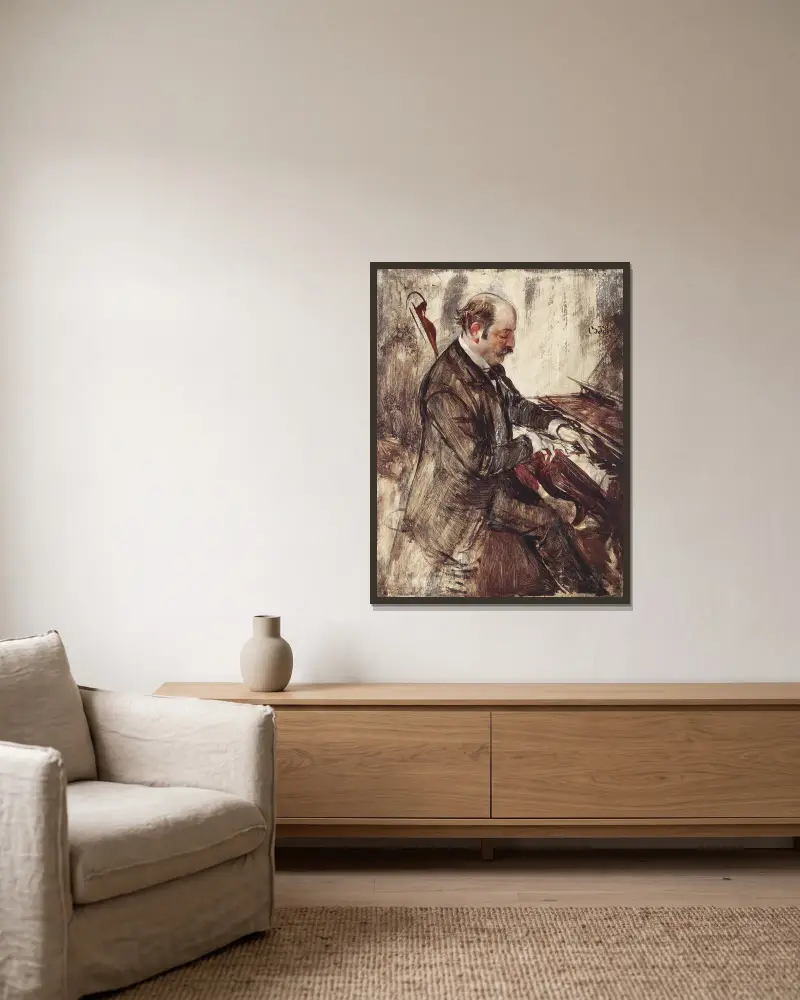 Pianista, Giovanni Boldini w ramie na ścianie