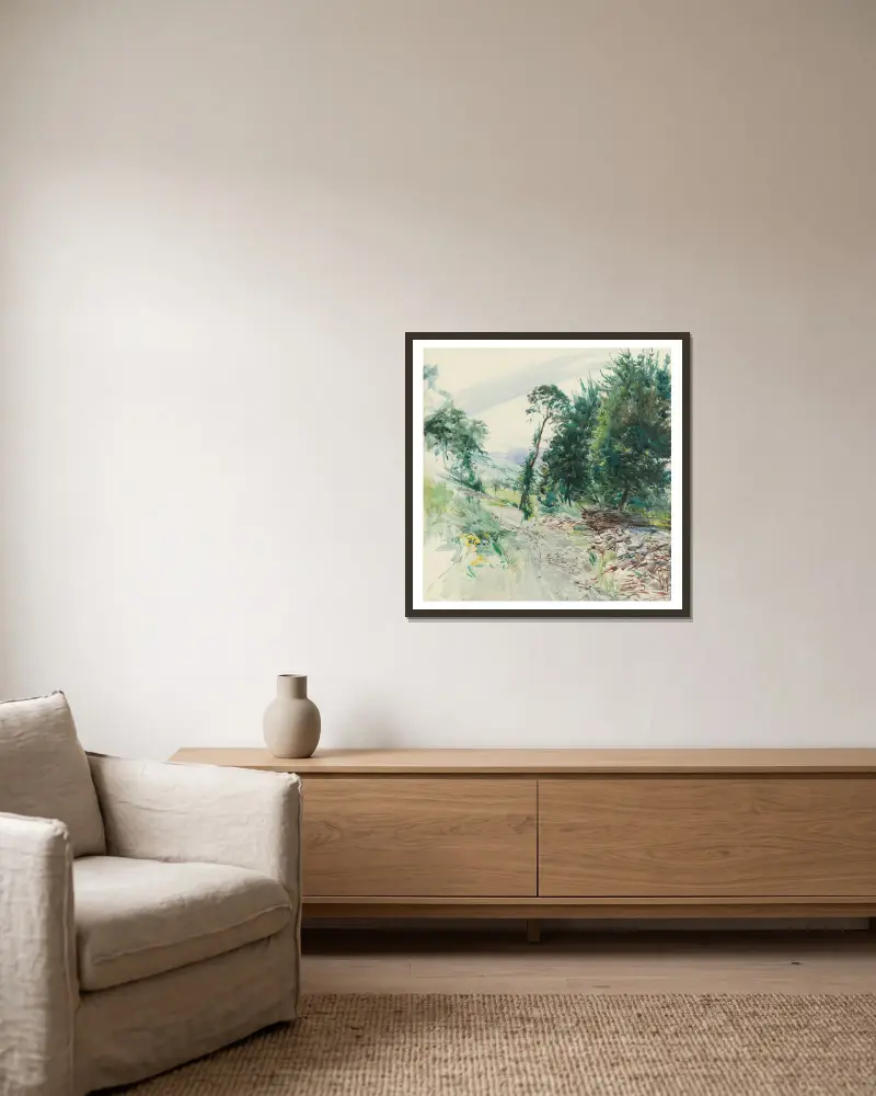 Cesta, Giovanni Boldini v rámu na stěně