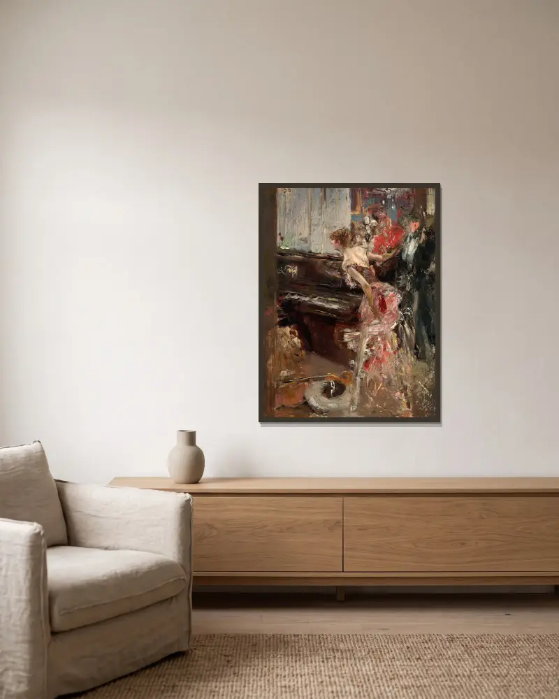 Recitál, Giovanni Boldini v rámu na stěně