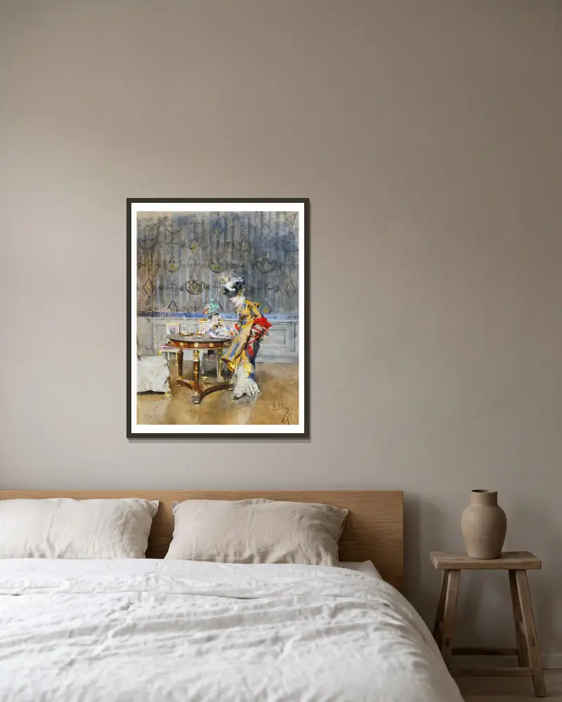Der Brief von Giovanni Boldini gerahmt an einer Wand