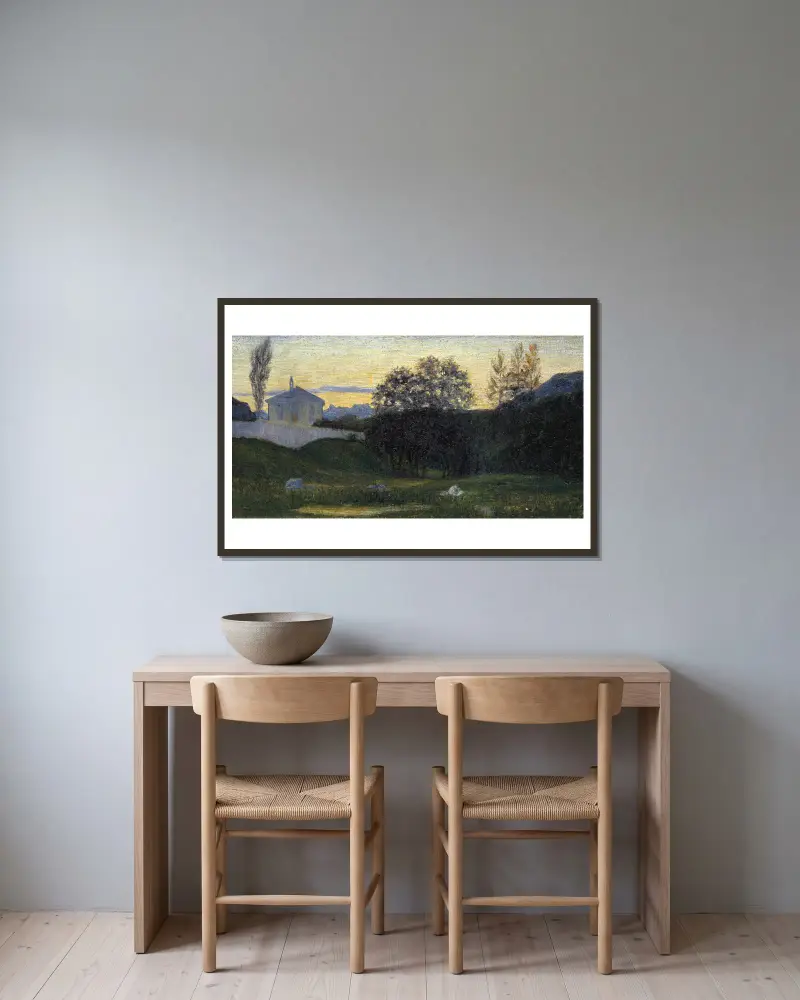 Zmierzch, Giovanni Giacometti w ramie na ścianie