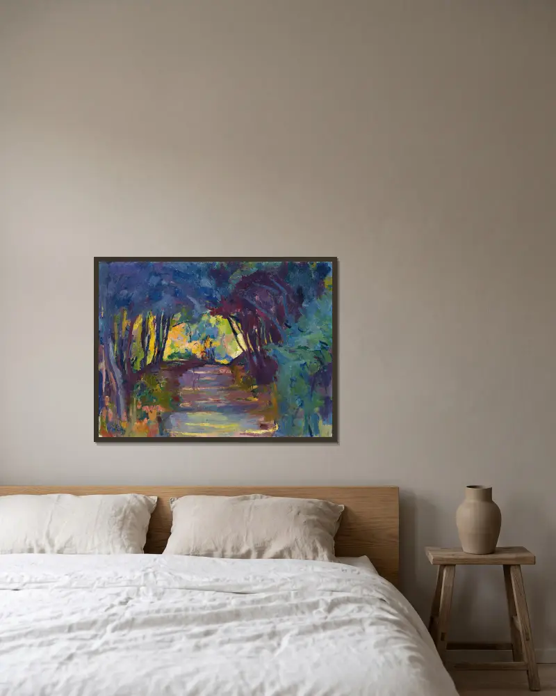 Waldweg, 1917 – Nr. 1 von Giovanni Giacometti gerahmt an einer Wand