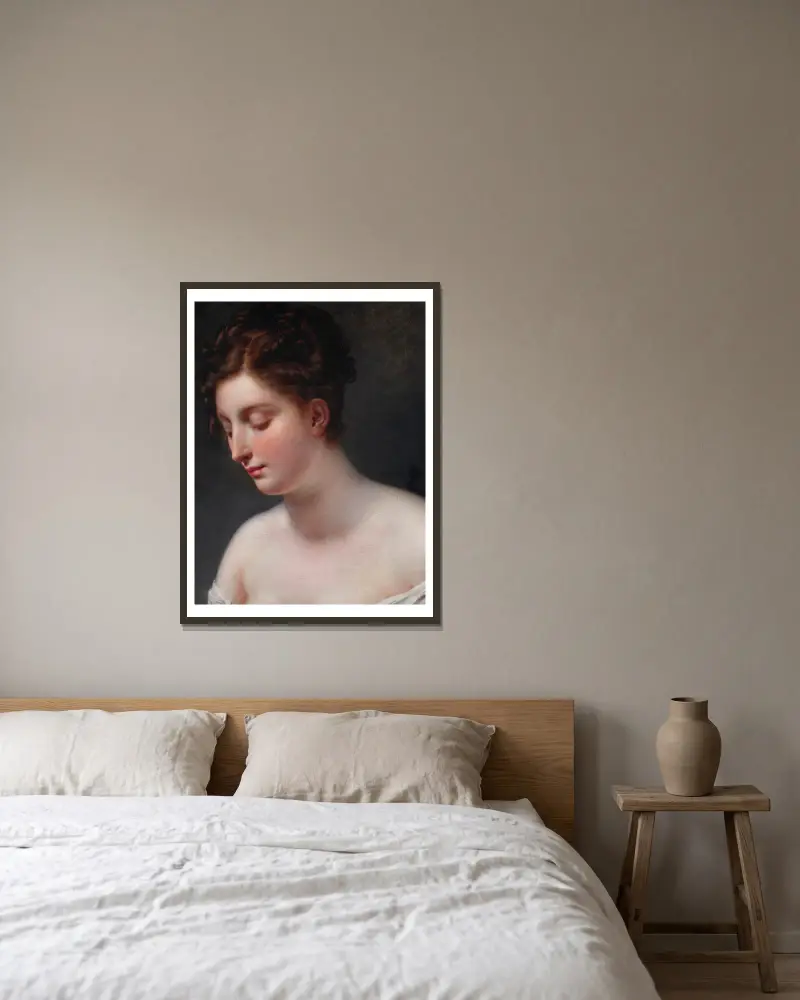 Galatea von Anne Louis Girodet-Trioson gerahmt an einer Wand