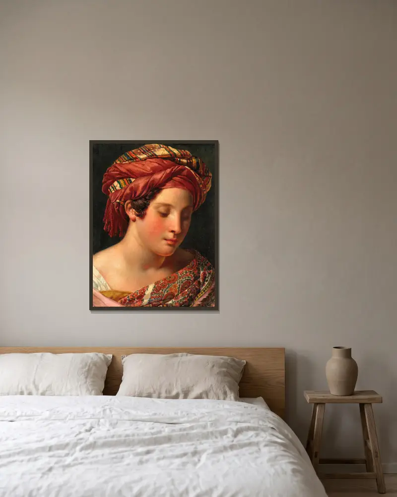 L'Odalisque, Anne Louis Girodet-Trioson v rámu na stěně