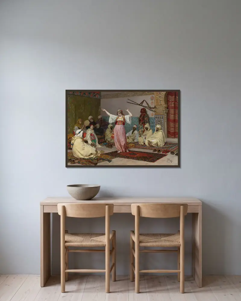 Der Tanz – Nr. 1 von Giulio Rosati gerahmt an einer Wand