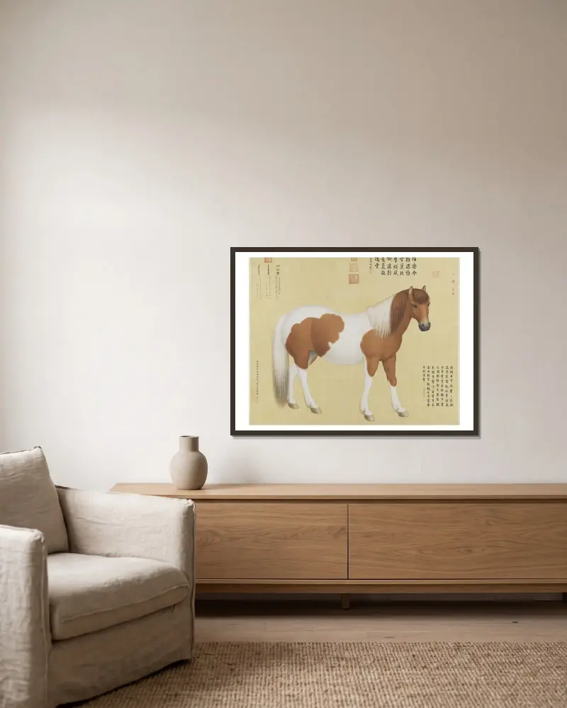 Chihuaying von Giuseppe Castiglione gerahmt an einer Wand