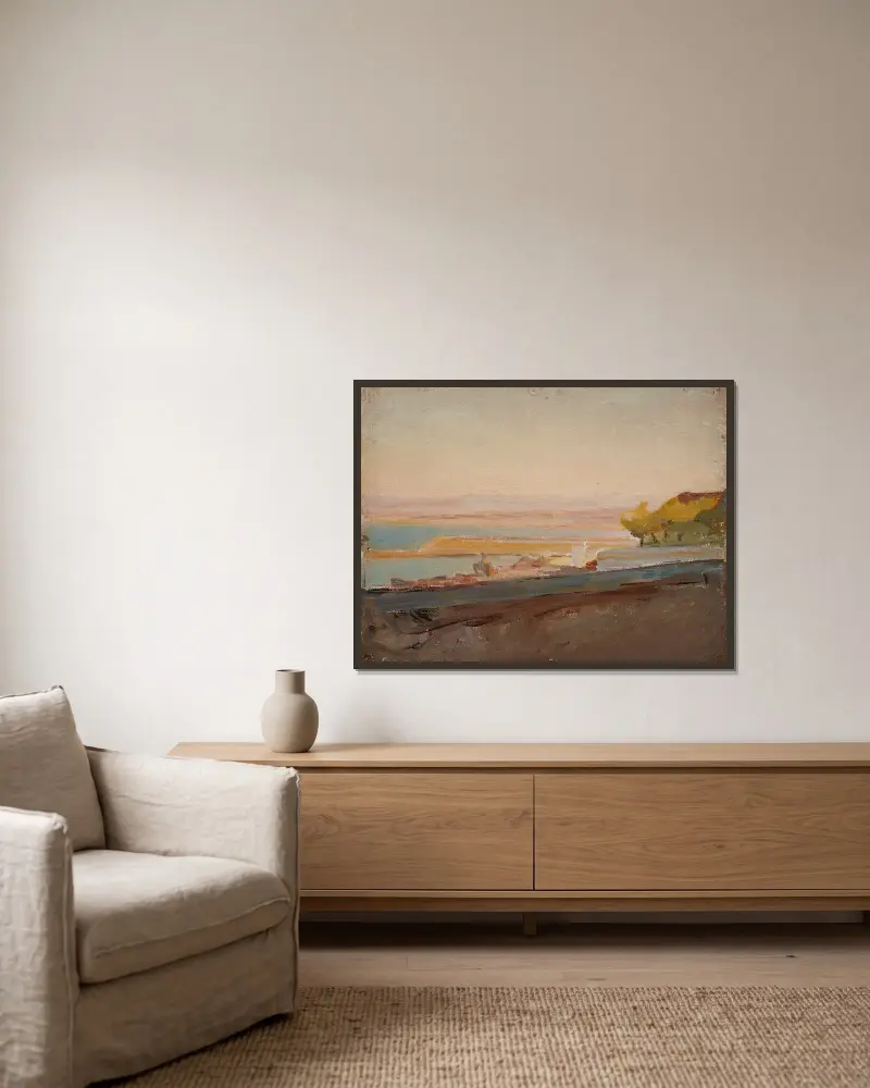 Cala Bona, Jan Ciągliński v rámu na stěně