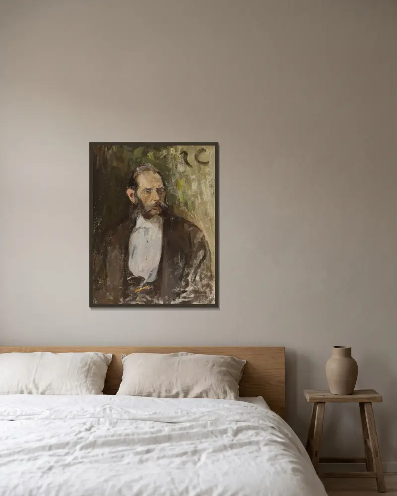 Portrait of Mr. Nelken av Jan Ciągliński inramad på en vägg