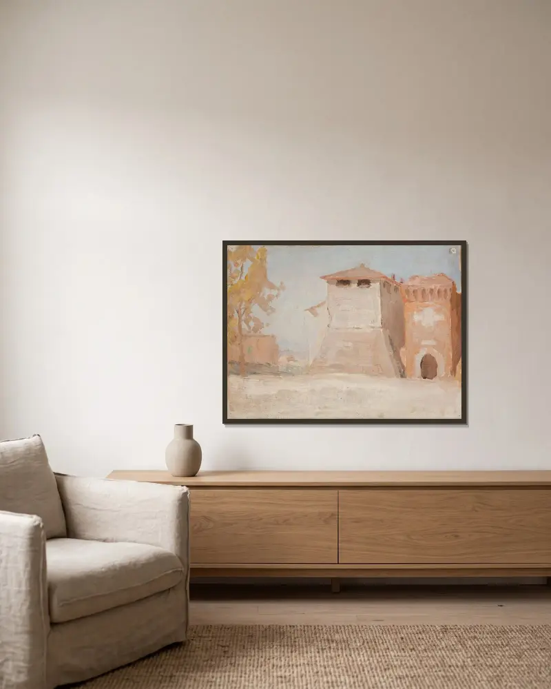 Rimini av Jan Ciągliński inramad på en vägg