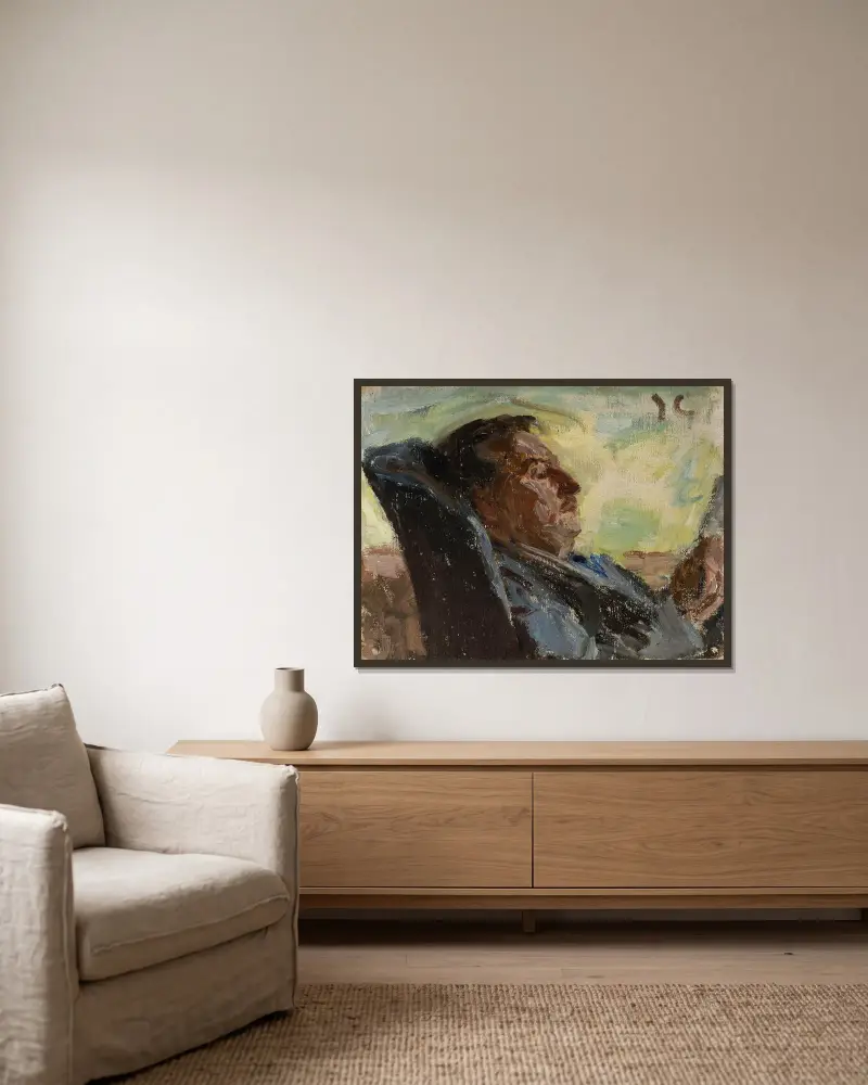 Sänger Jerschow von Jan Ciągliński gerahmt an einer Wand