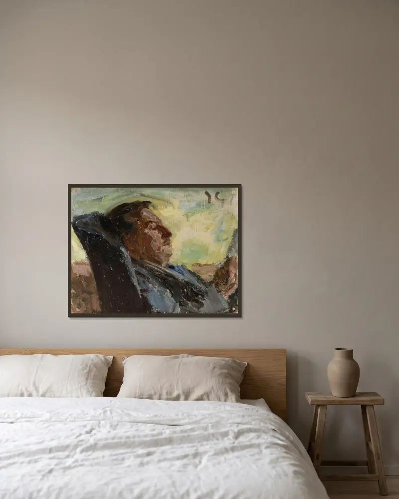 Sänger Jerschow von Jan Ciągliński gerahmt an einer Wand