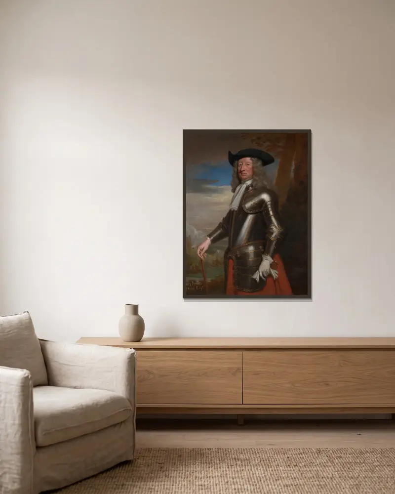 Henry Portman Seymour av Sir Godfrey Kneller inramad på en vägg