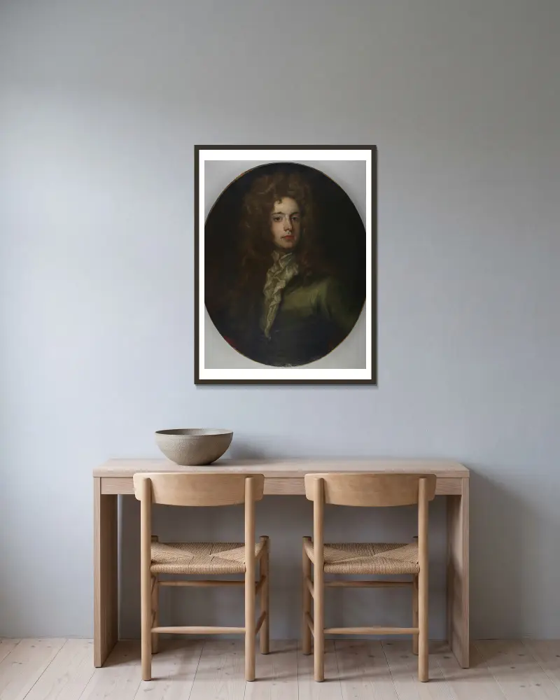 Joseph Addison von Sir Godfrey Kneller gerahmt an einer Wand