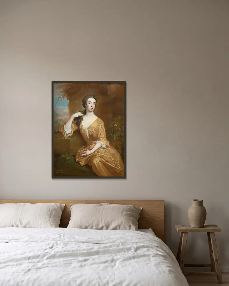 Lady Worsley von Sir Godfrey Kneller gerahmt an einer Wand