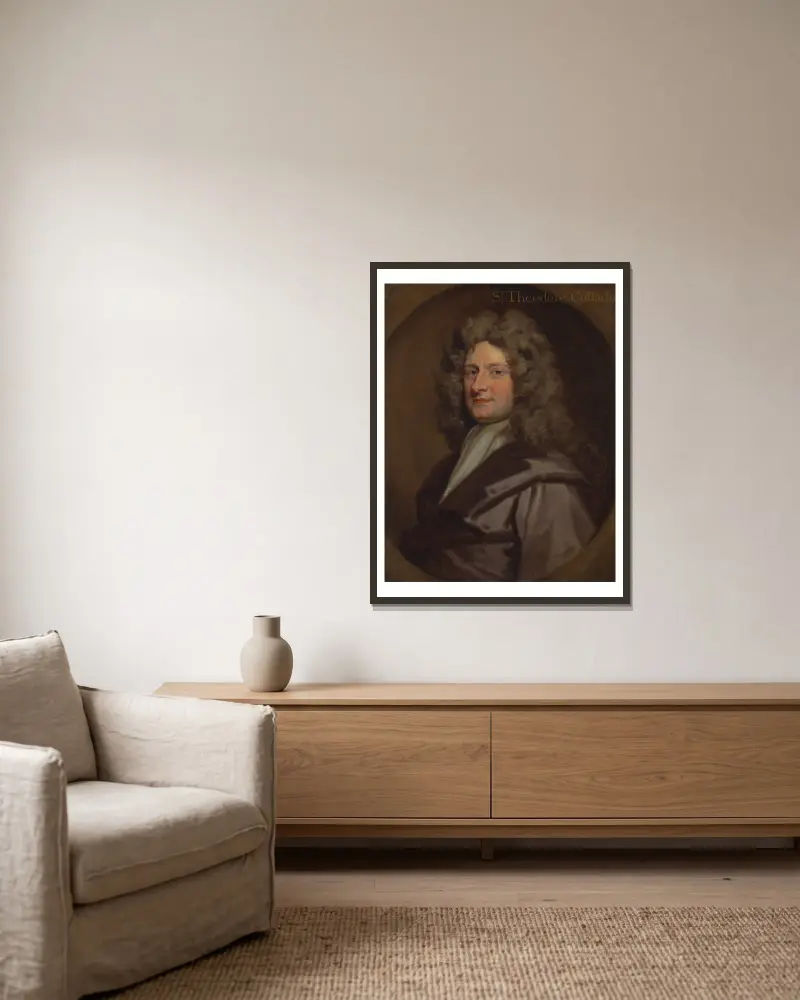 Sir Theodore Colladon, Sir Godfrey Kneller v rámu na stěně