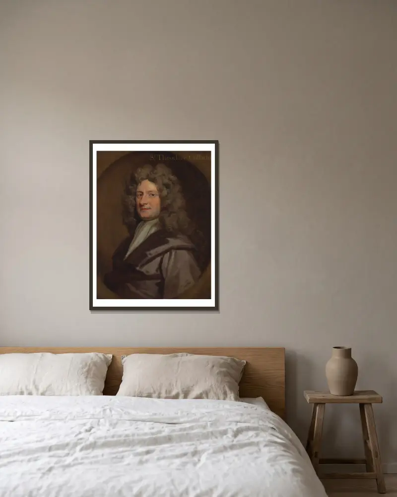 Sir Theodore Colladon, Sir Godfrey Kneller v rámu na stěně