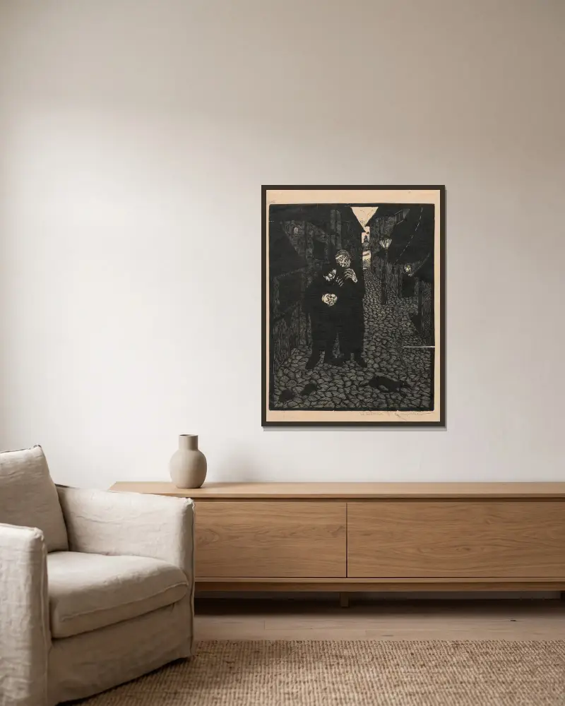 Albtraum von Wiktoria Goryńska gerahmt an einer Wand
